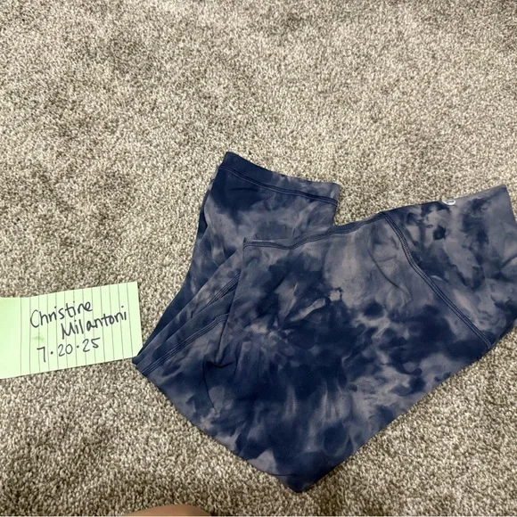 lululemon Blue Tie-Dye Aligns - Picture 1 of 3